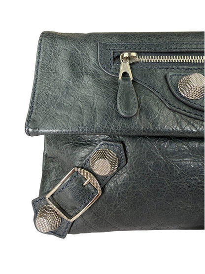 Balenciaga Grey Lambskin Giant Envelope Clutch