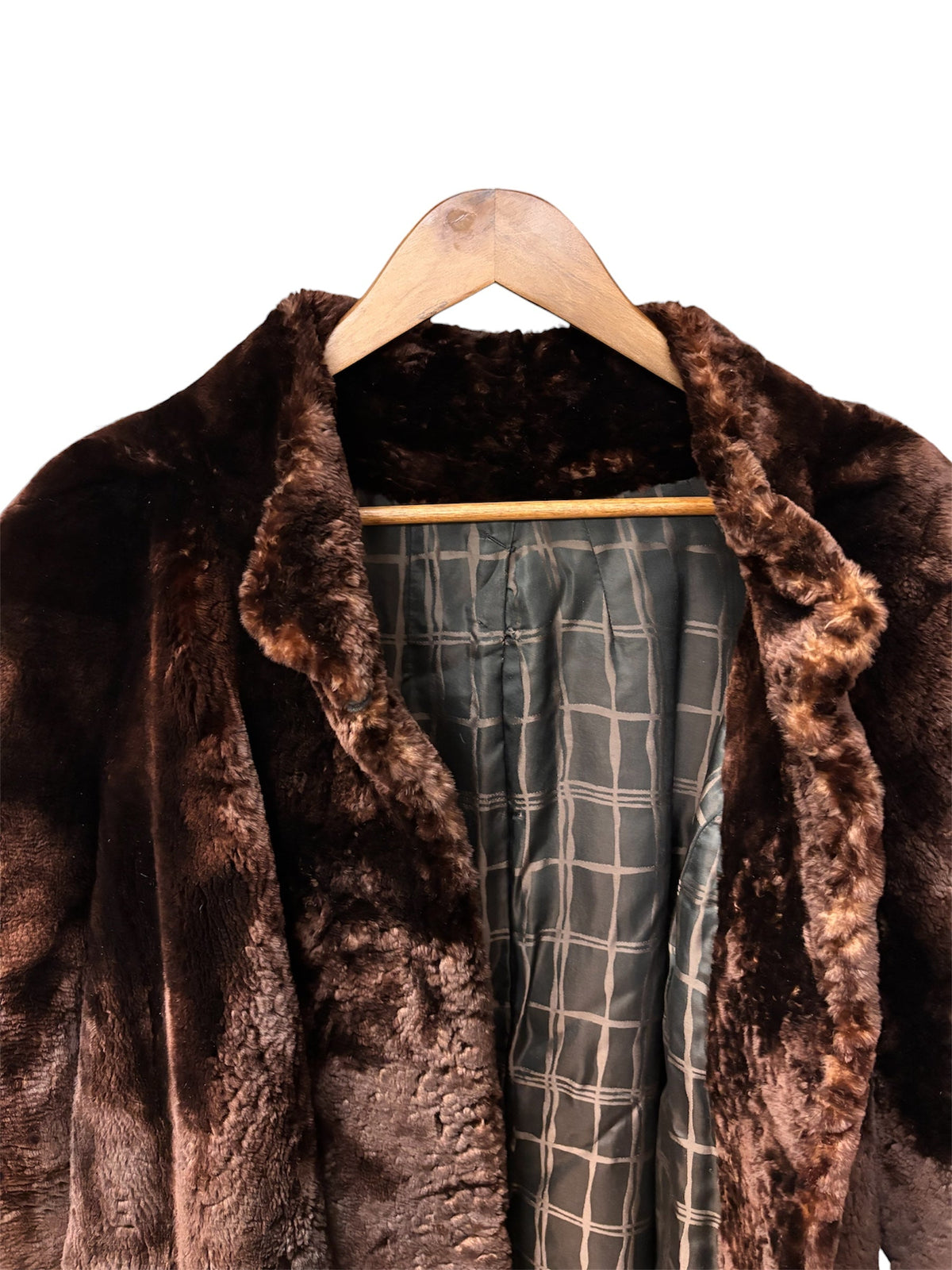 Vintage Brown Chinchilla Fur Coat