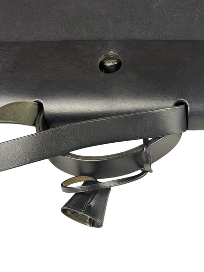 Hermes Black Leather Trim Herbag Two-Way Bag