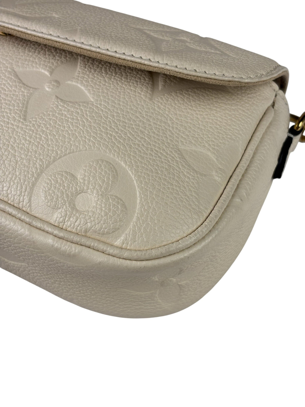 Louis Vuitton Ivory Empreinte Monogram Leather Chain Ivy Pochette