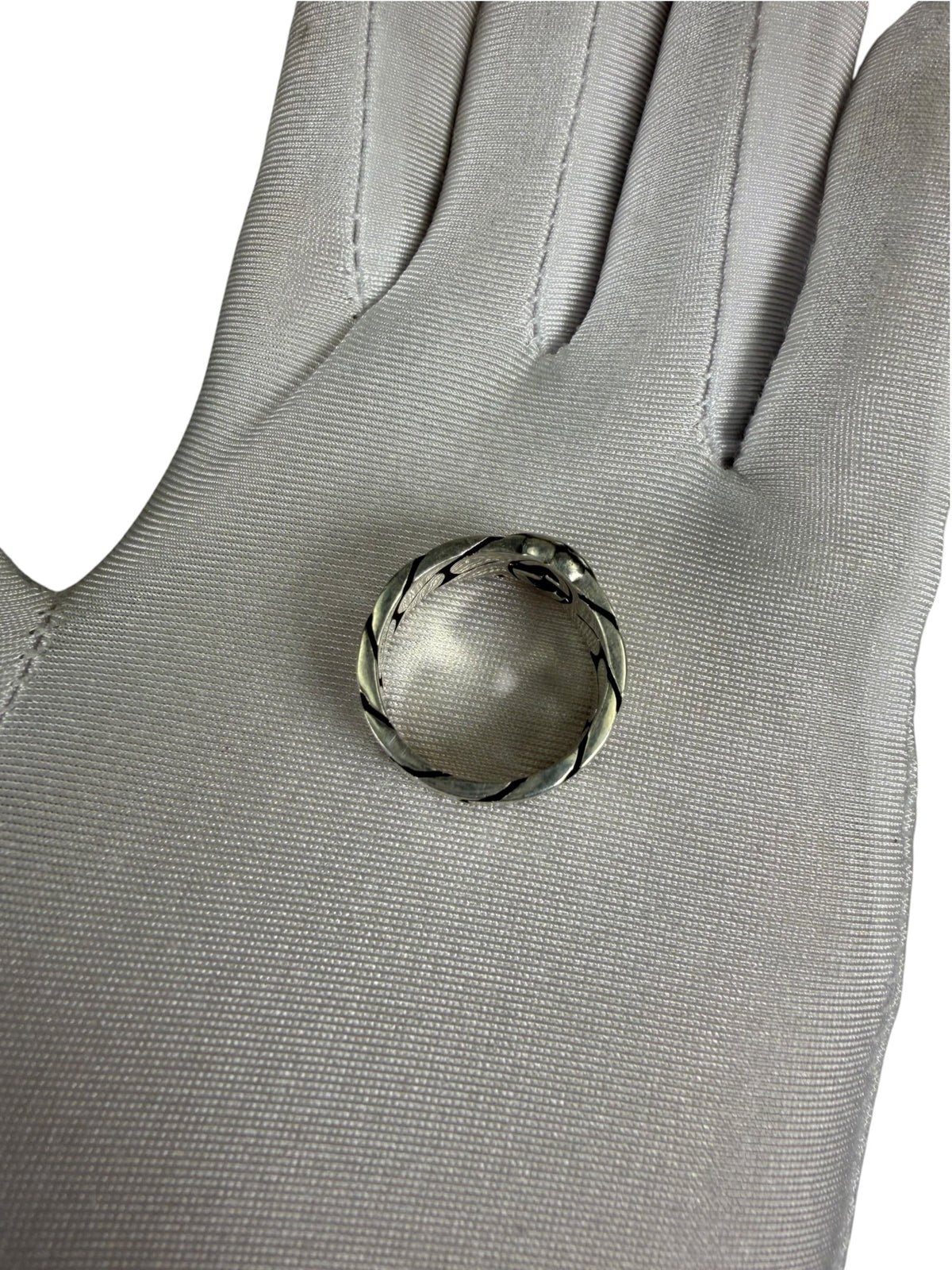 Gucci GG Interlocking Silver Ring 925
