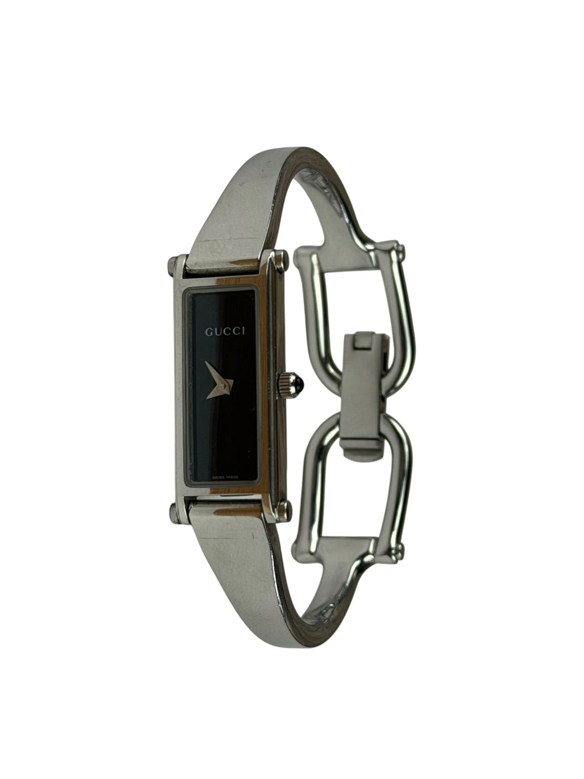 Gucci 1500L Black Dial Bangle Band