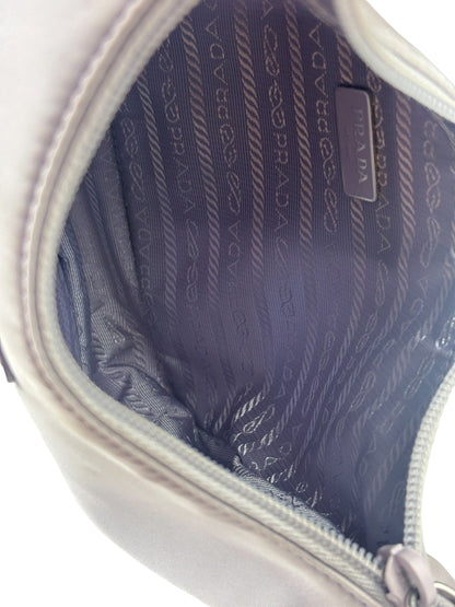 Prada Patel Purple Tessuto Nylon/Leather Trim Re-Edition Pochette 2000