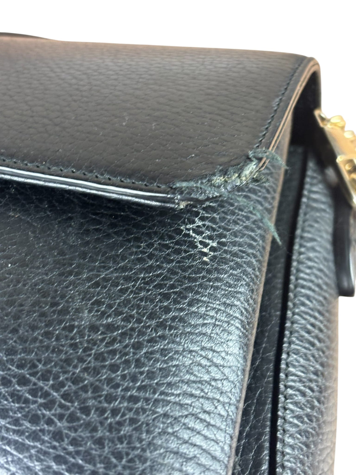 Gucci Black Calfskin Small Dollar Interlocking G Two-Way Bag