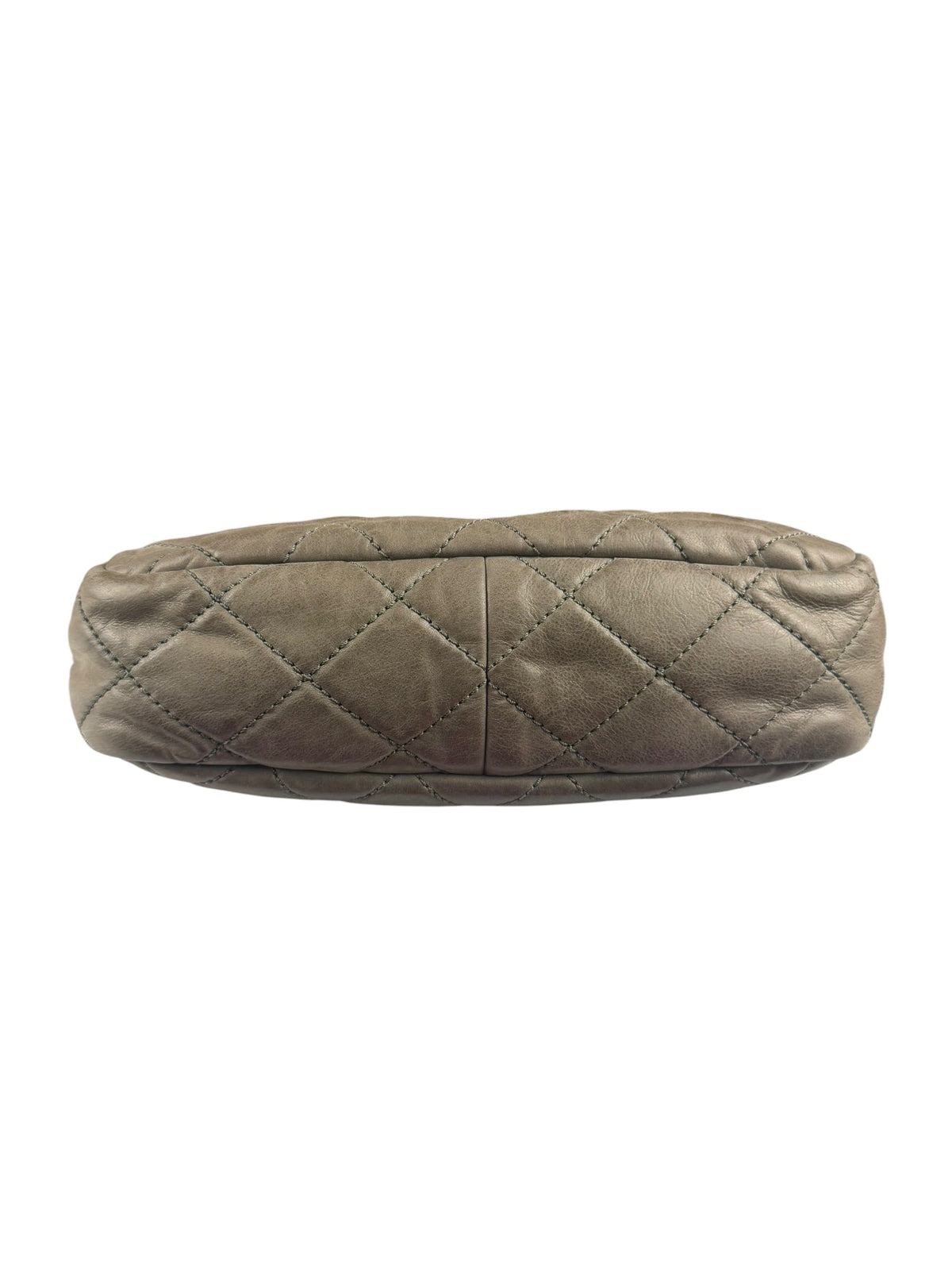 Chanel Olive Two Tone Quilted Leather Chain Flap Bag 2011