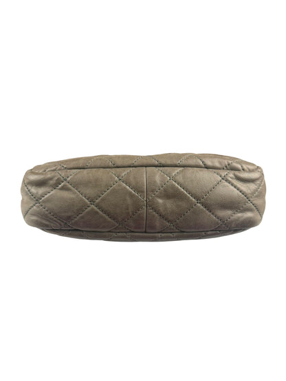 Chanel Olive Two Tone Quilted Leather Chain Flap Bag 2011