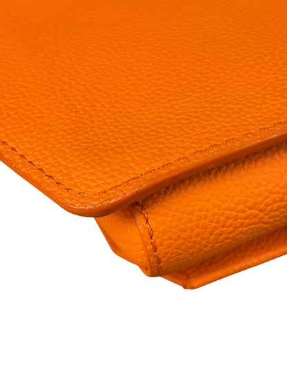 Louis Vuitton Aerogram Takeoff Leather Sling Bag Orange
