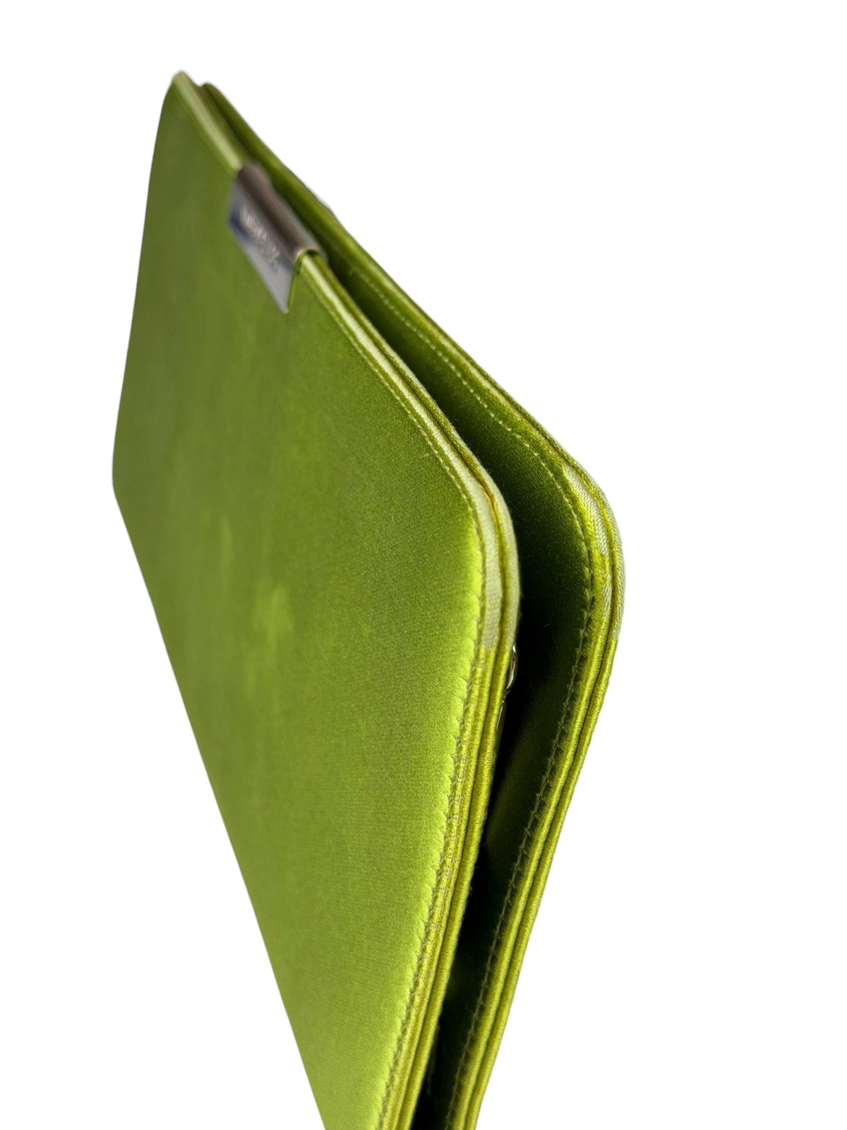 Dolce & Gabbana Lime Green Satin Clutch