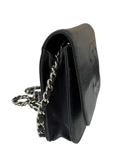 Chanel Black Caviar Flap Wallet On Chain 2013