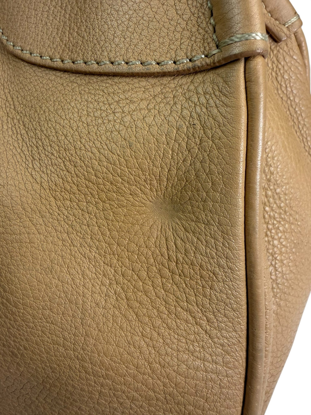 Prada Beige Leather Shoulder Bag