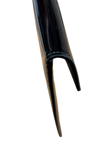 Yves Saint Laurent Black Patent Leather Uptown Pouch