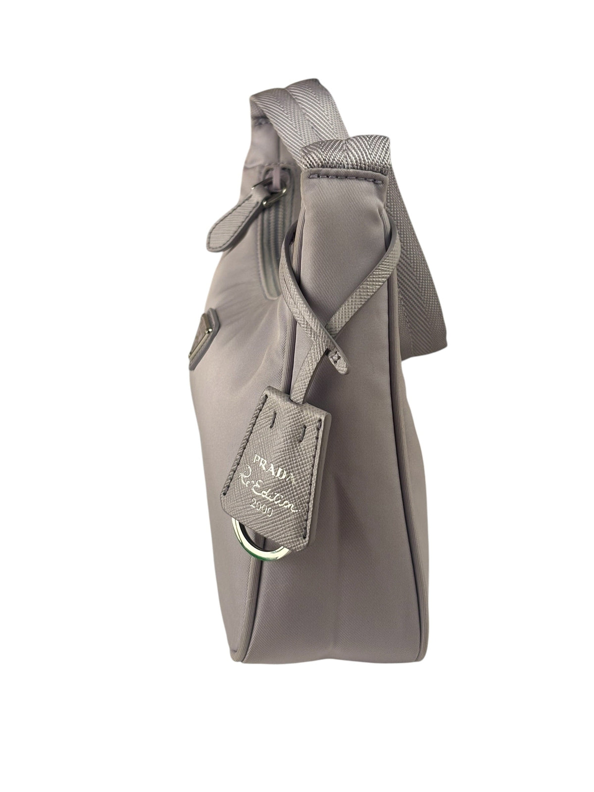 Prada Patel Purple Tessuto Nylon/Leather Trim Re-Edition Pochette 2000