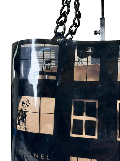 Chanel PVC Coco Window Tote Black 2003-04