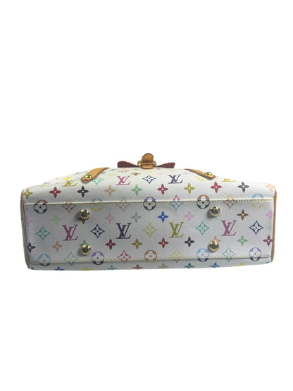 Louis Vuitton White Murakami Aurelia MM Tote Bag