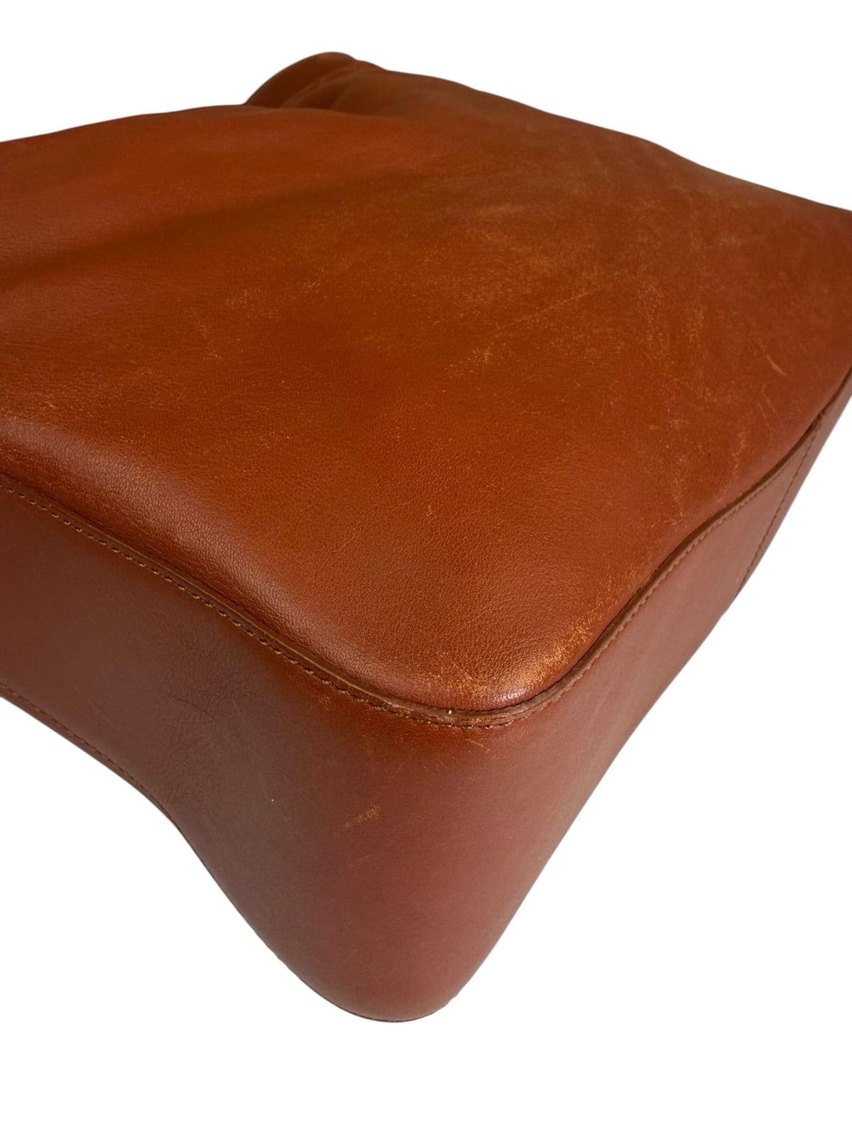 Loewe Vintage Brown Leather Shoulder Bag