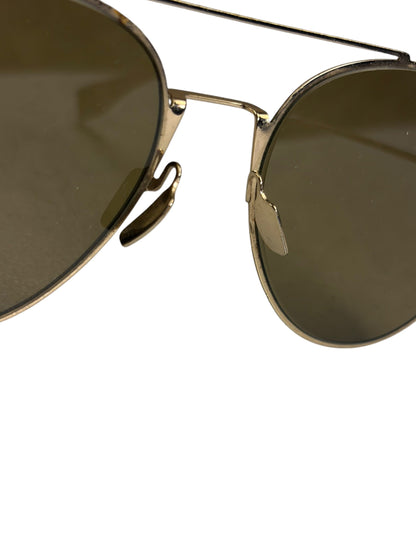 Fendi Gold-Toned Eyeline Aviator Sunglasses FF0494/S
