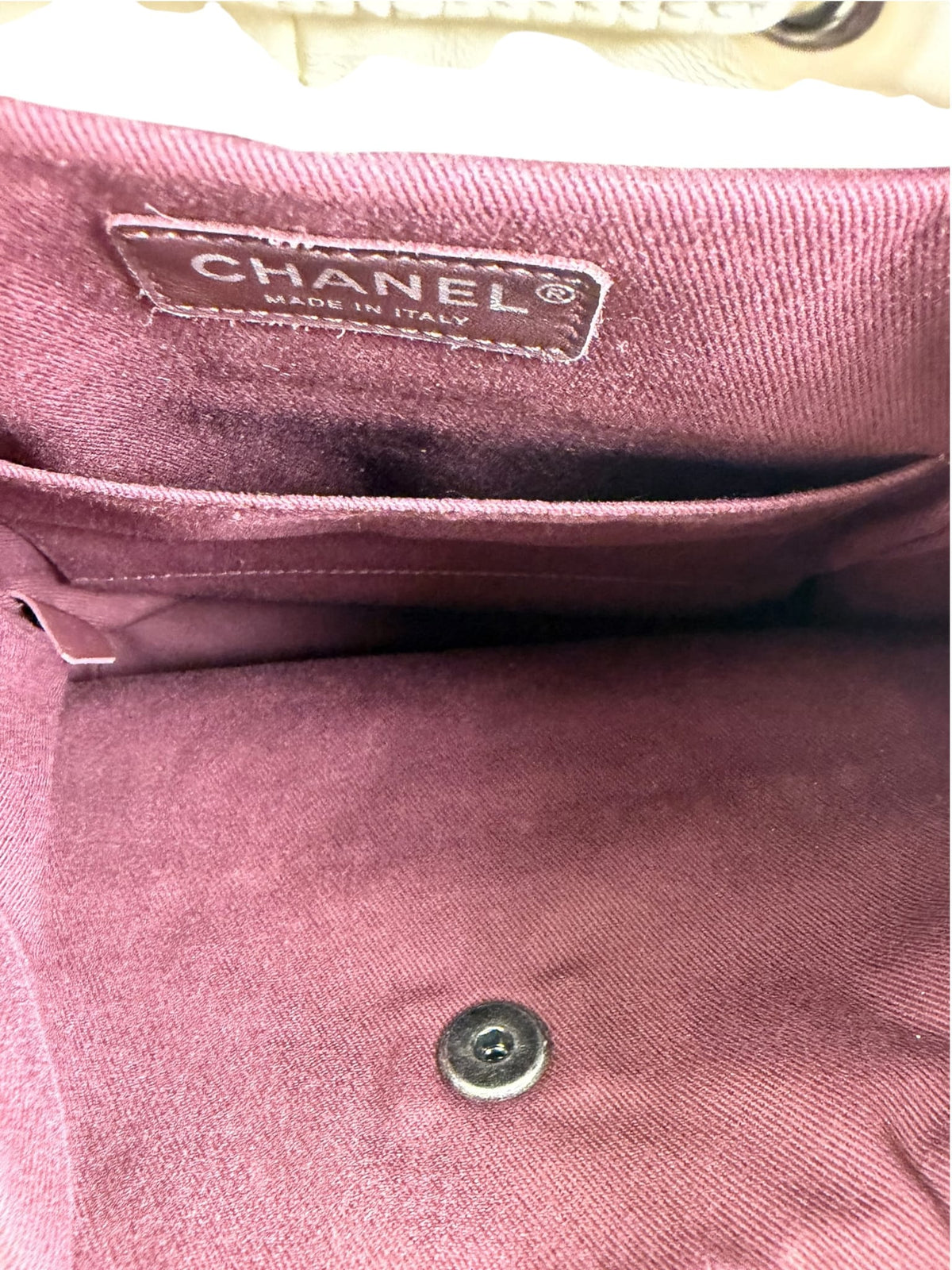 Chanel Cream Quilted Shearling Mountain Paris-Salzburg Small Backpack 2015