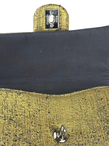 Chanel Black/Golden Quilted Lambskin Night Clutch On Chain Flap Bag 2012