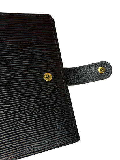 Louis Vuitton Black EPI Leather Agenda MM