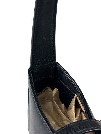 Yves Saint Laurent Black Leather Mini Le 5 À 7 Hobo Bag