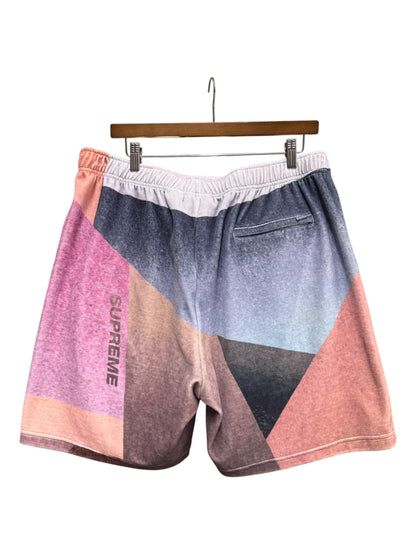 Supreme Geo Velour Shorts Pink