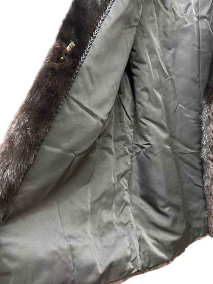 Vintage Moon Harmony Dark Brown Mink Fur Coat