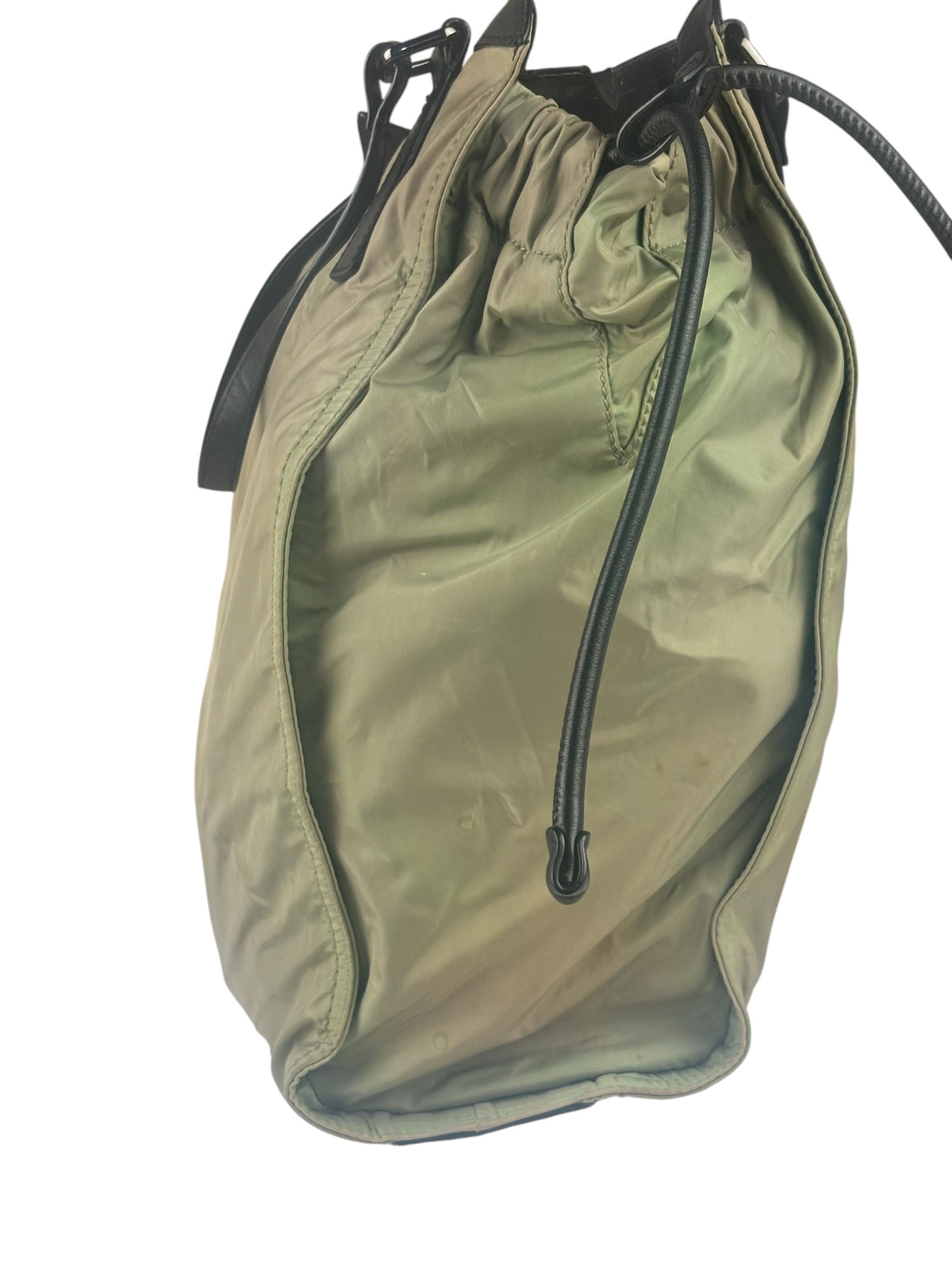 Burberry Geen Nylon/Leather Trim Buckleigh Tote Bag