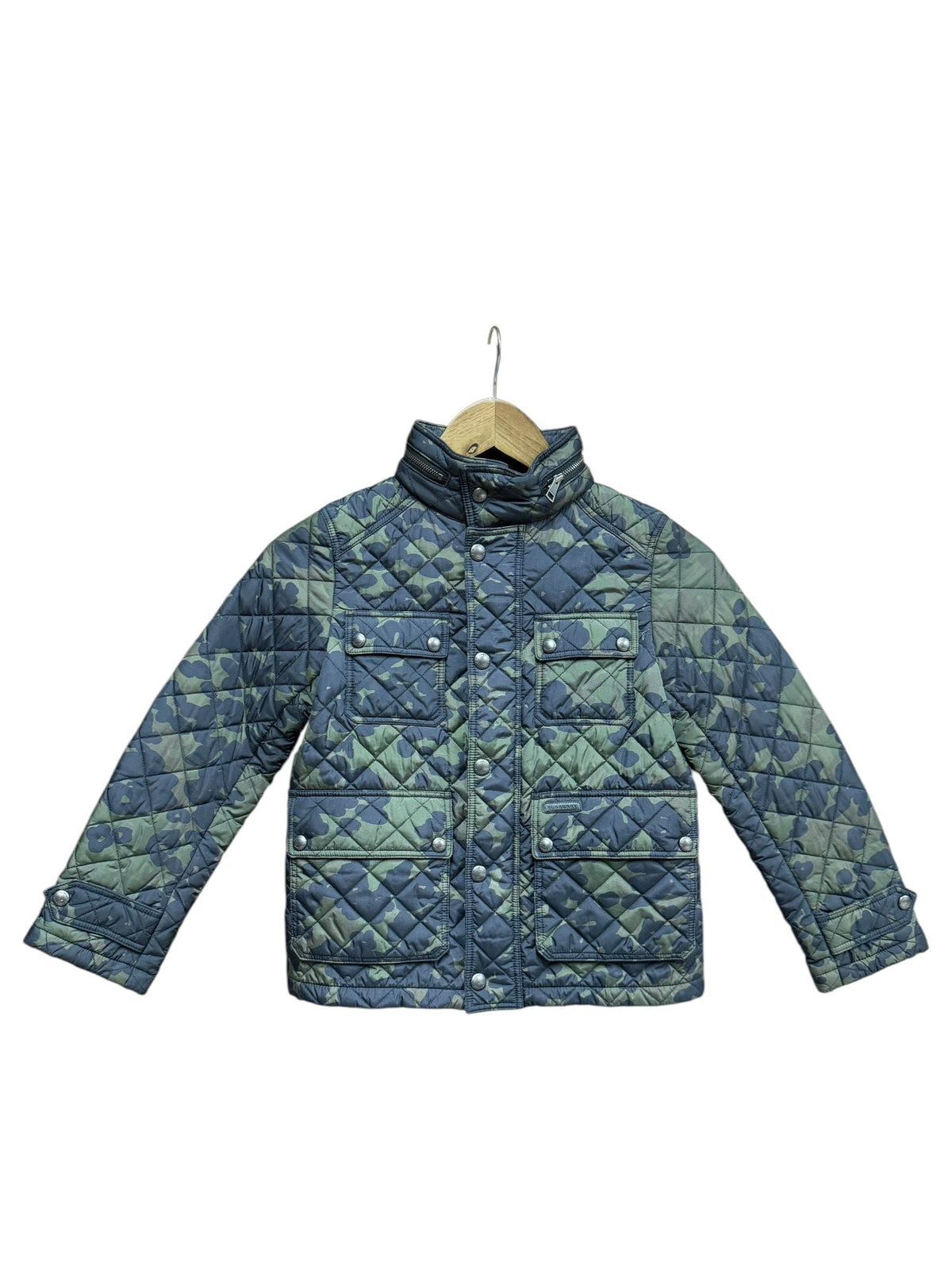 Burberry Kids Camo Quilted Puffer Jacket