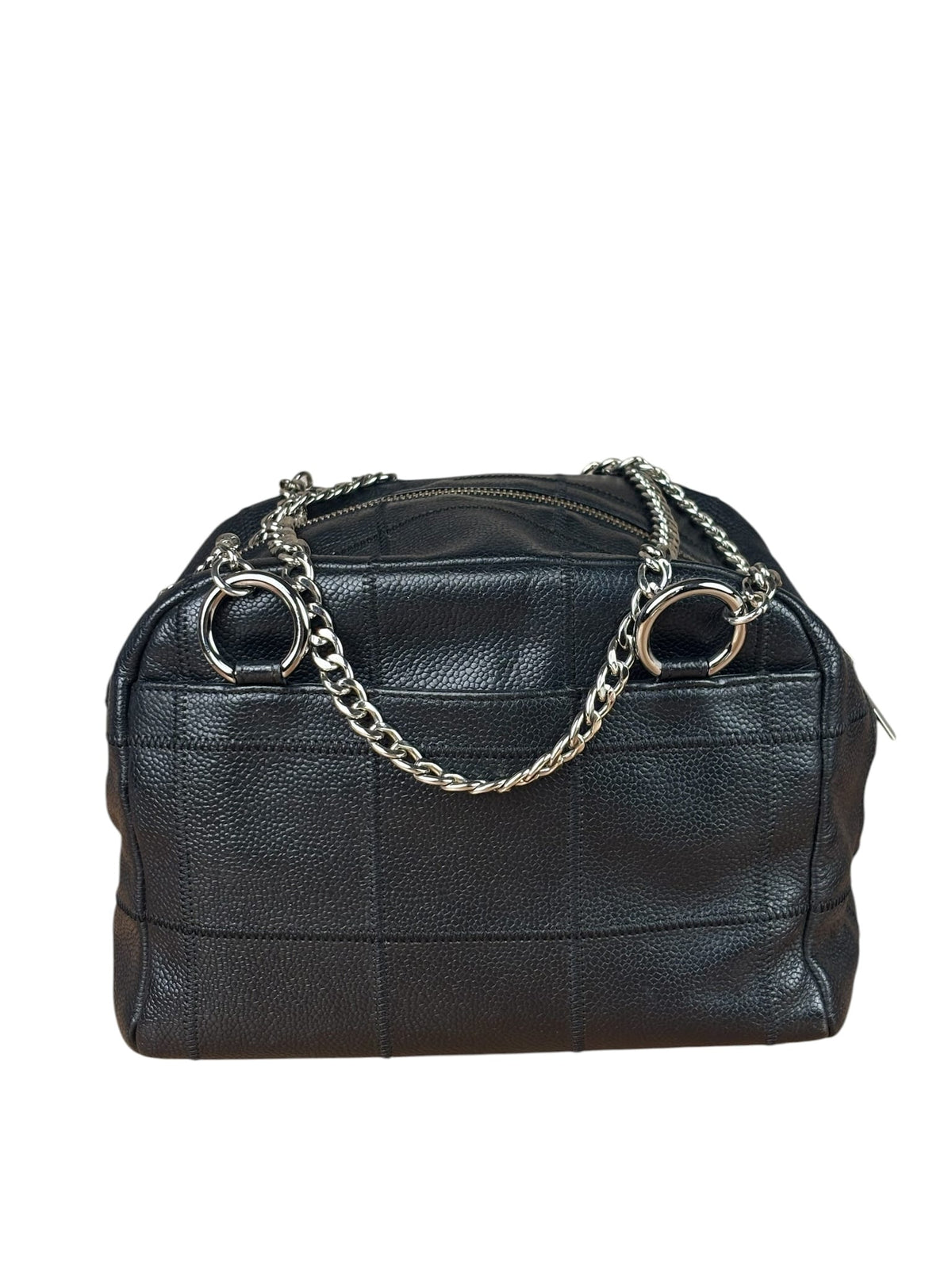 Chanel Black Caviar Chocolate Bar Shoulder Bag
