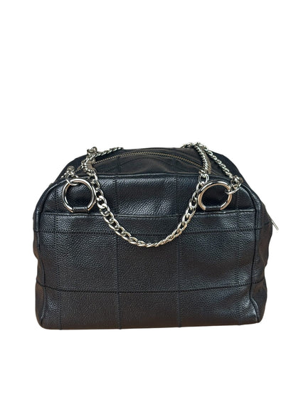 Chanel Black Caviar Chocolate Bar Shoulder Bag
