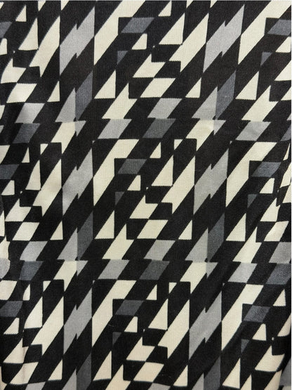 Fendi Black/White Geometric Patterned Sleeveless Tank Dress