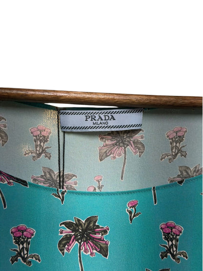 Prada Turquoise Wrap Dress