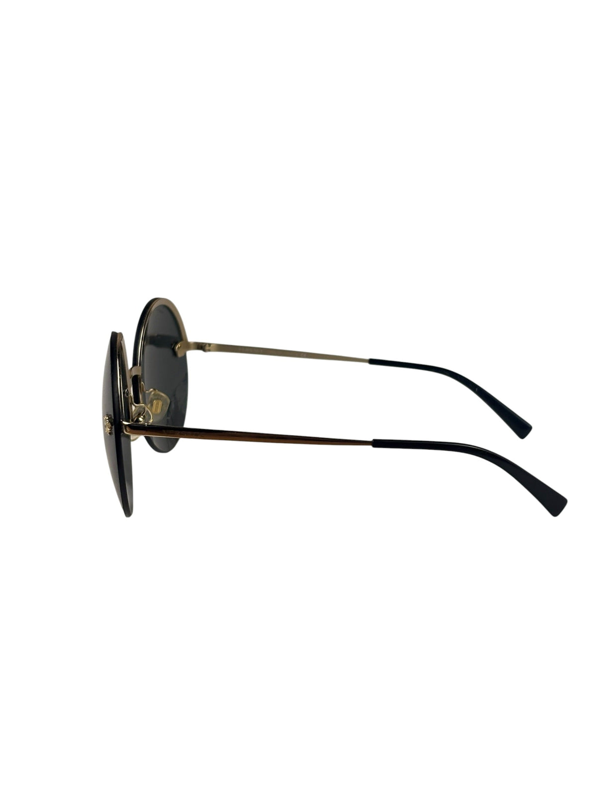 Versace Black MOD.2176 Circular Sunglasses