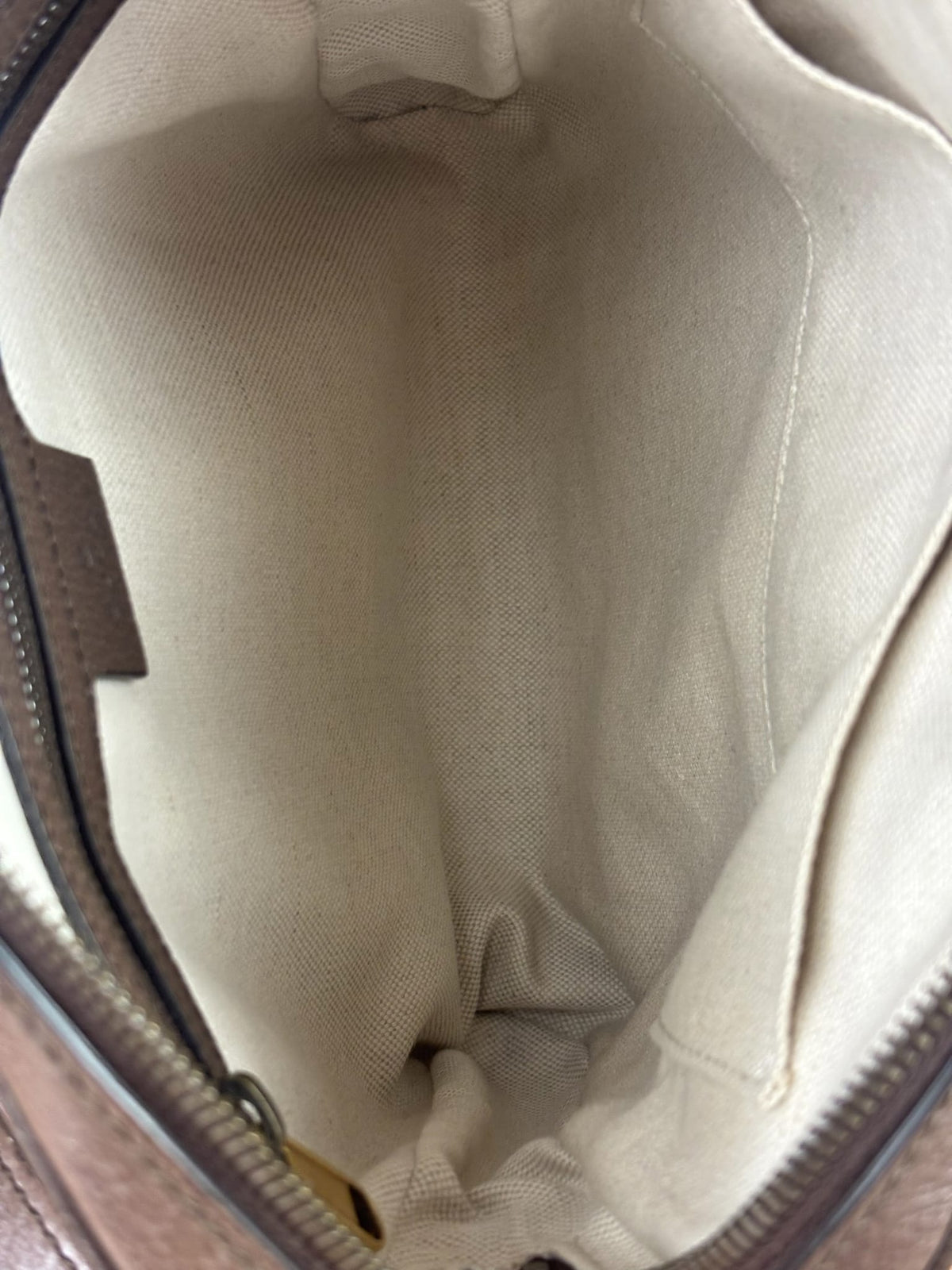 Gucci Beige/Brown GG Supreme Ophidia Messenger Bag