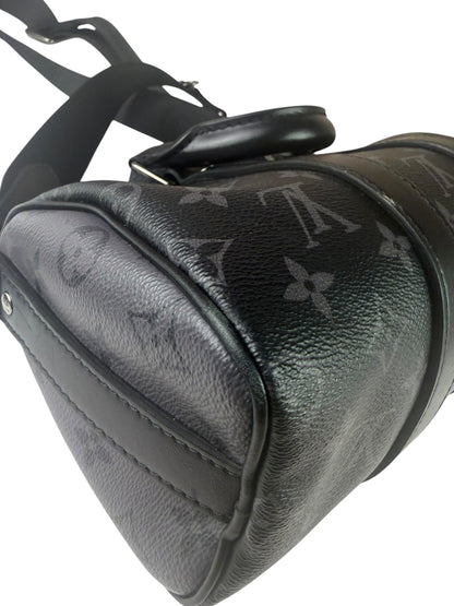 Louis Vuitton Grey Monogram Keepall Bandoulière 25