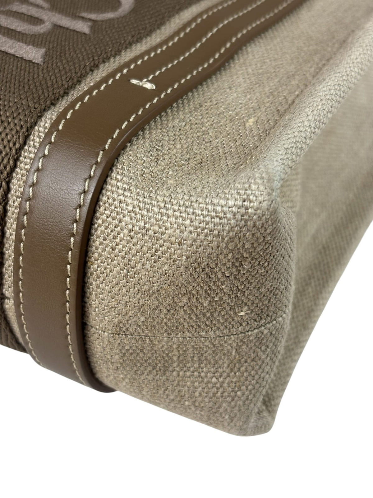 Chloé Small Woody Canvas 2Way Tote Khaki/Green