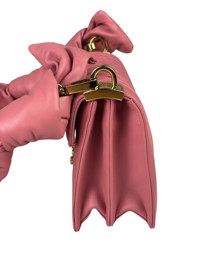 Miu Miu Pink Confidential Nappa Matelassè Leather Shoulder Bag