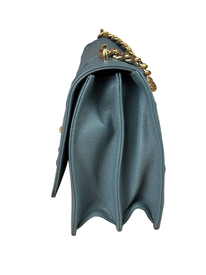 Christian Dior Blue Cowhide Diorama Two-Way Bag