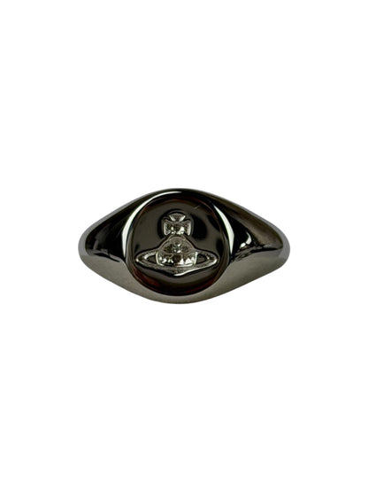 Vivienne Westwood Silver Logo Seal Ring