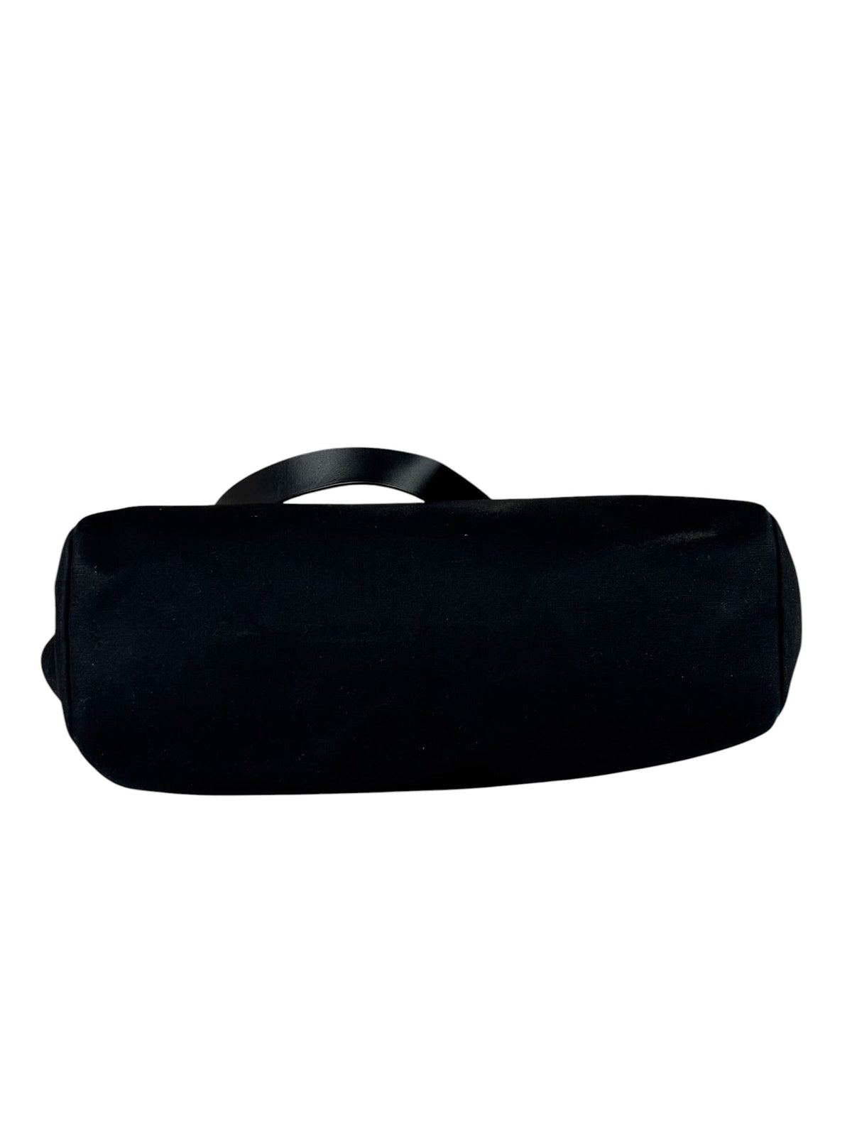 Hermes Black Leather Trim Herbag Two-Way Bag