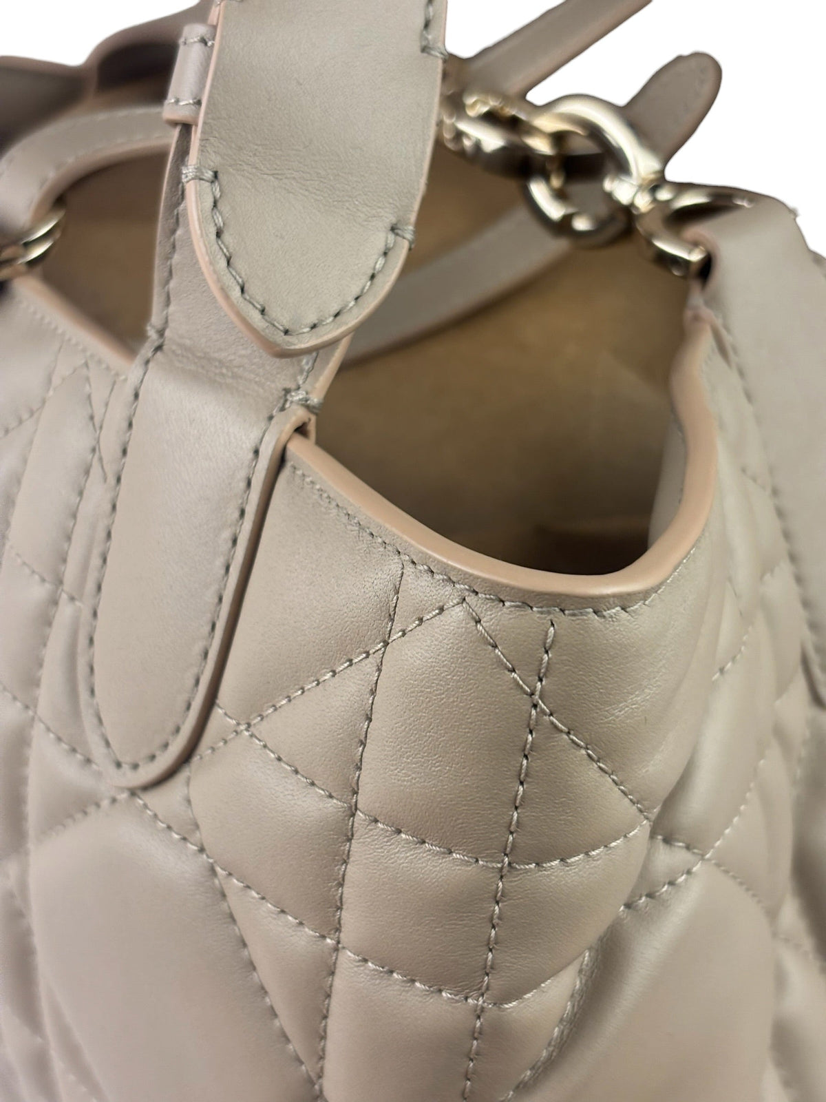 Christian Dior Calfskin Macrocannage Toujours Handbag