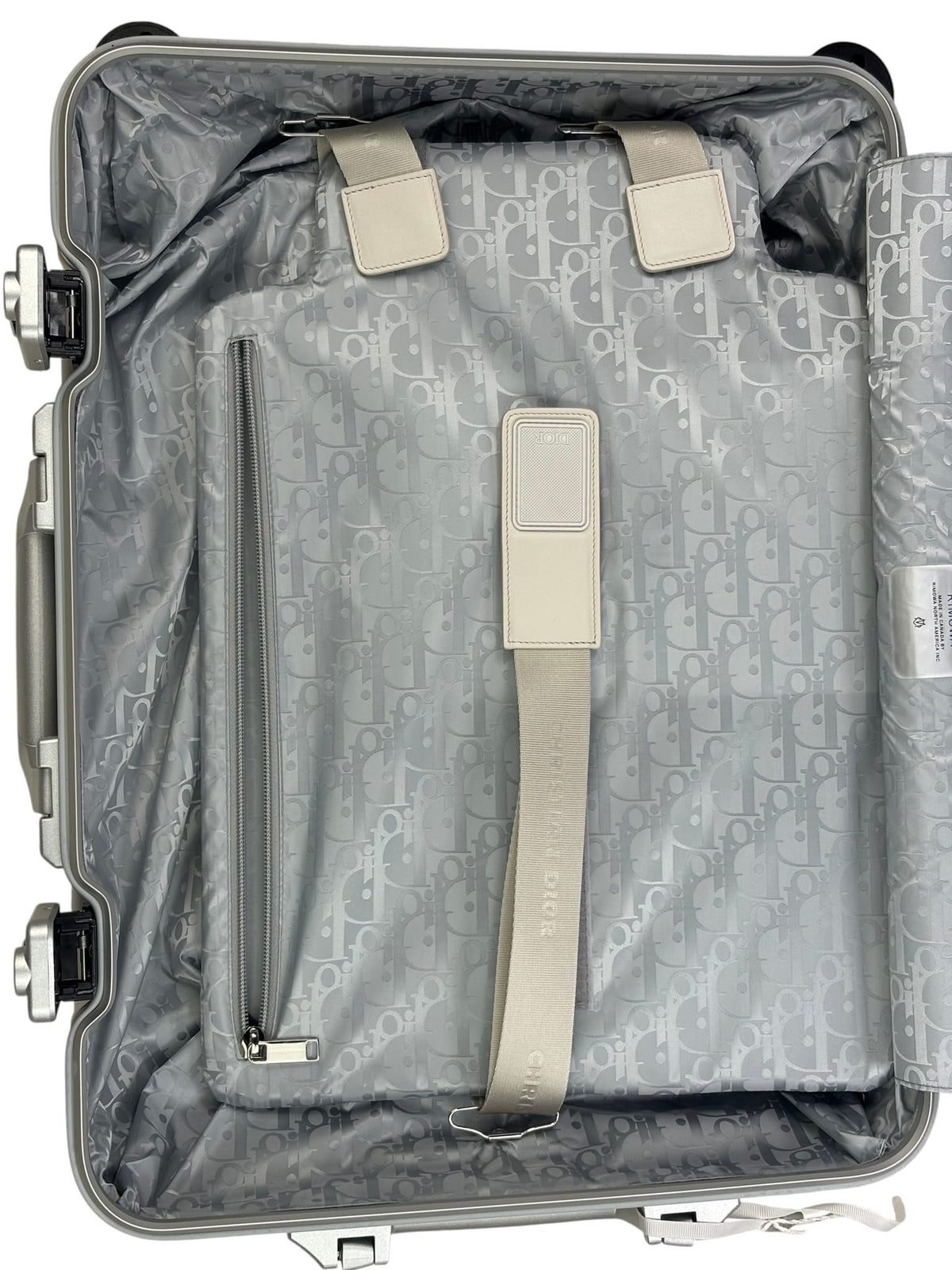 Christian Dior Blue/Silver Trotter Rimowa Suitcase