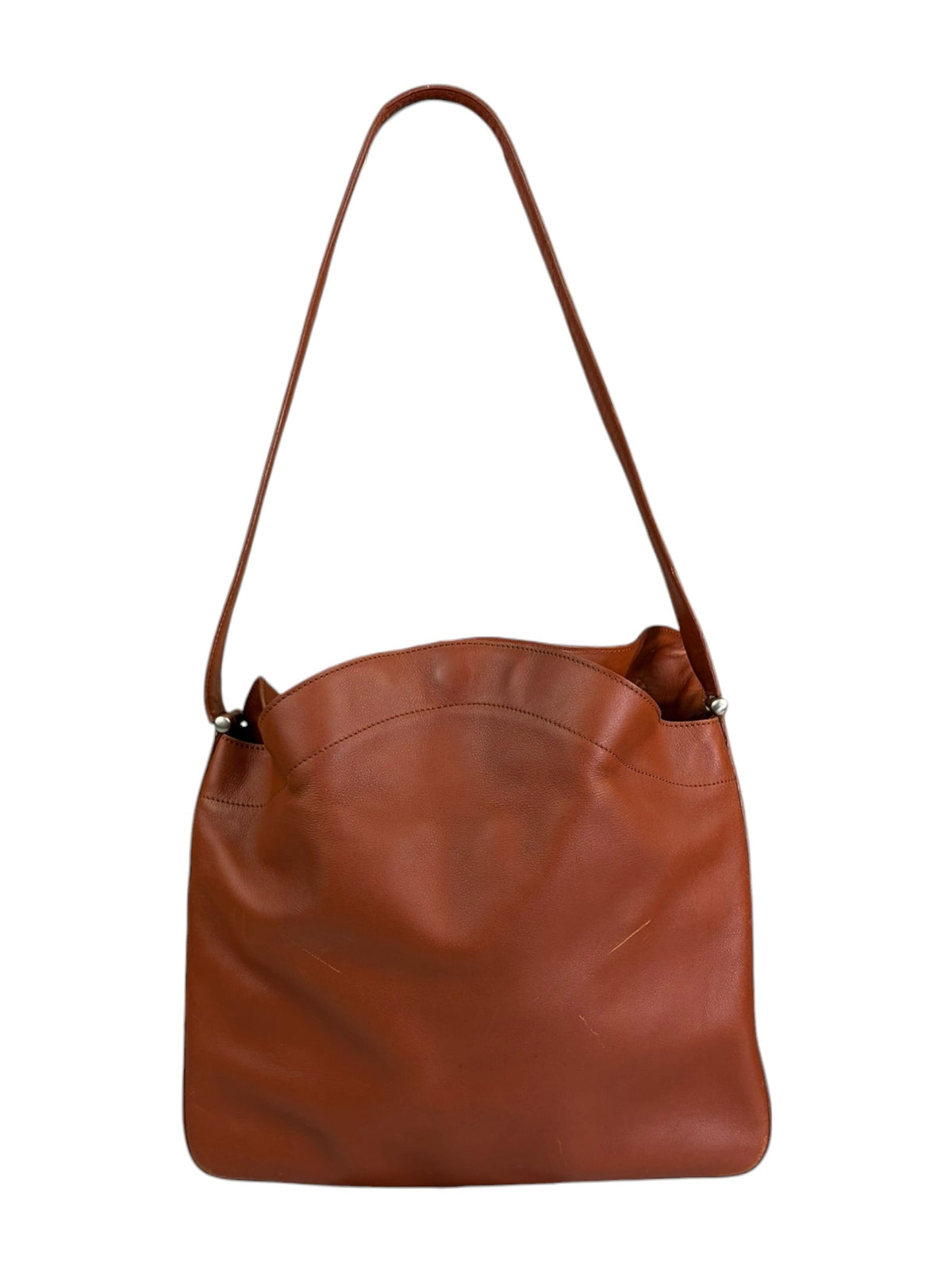 Loewe Vintage Brown Leather Shoulder Bag
