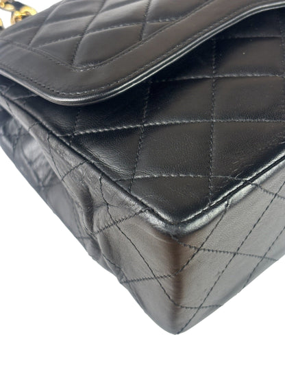 Chanel Black Quilted Leather Double Flap Small Bag