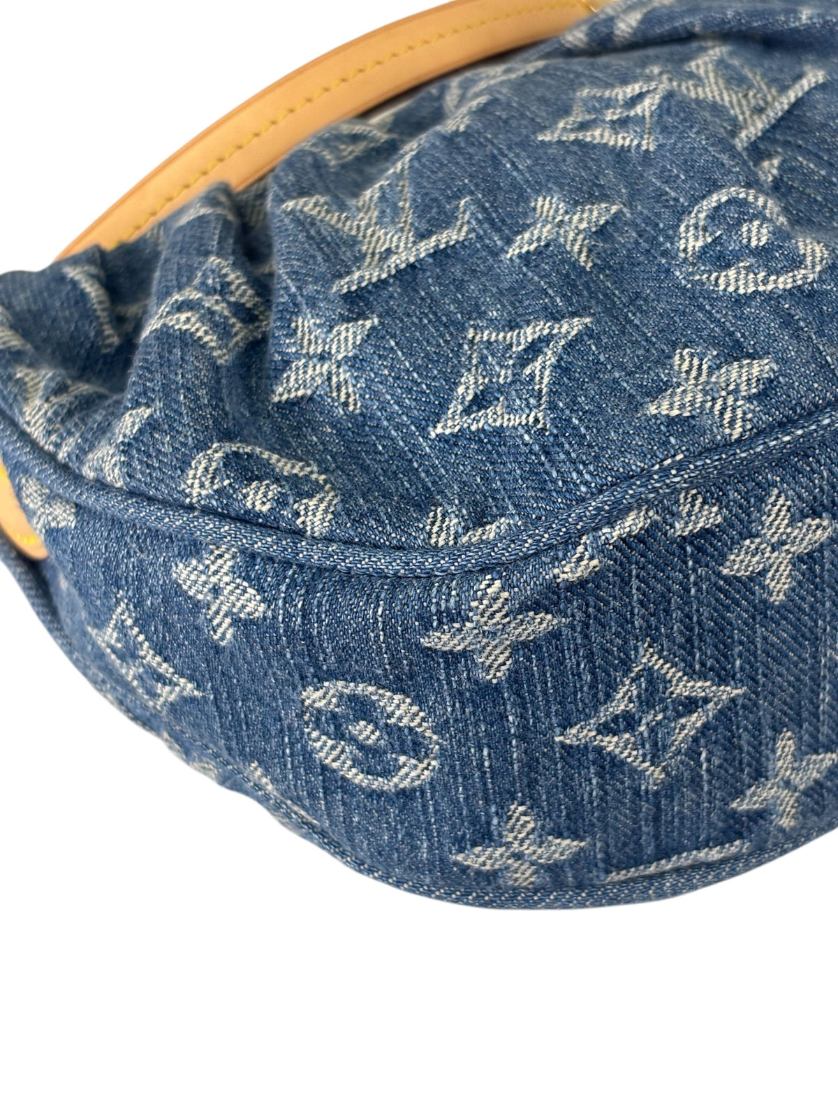 Louis Vuitton Blue Denim/Leather Trim Pochette