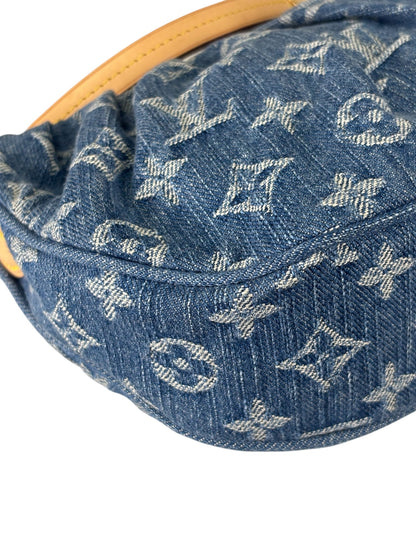 Louis Vuitton Blue Denim/Leather Trim Pochette