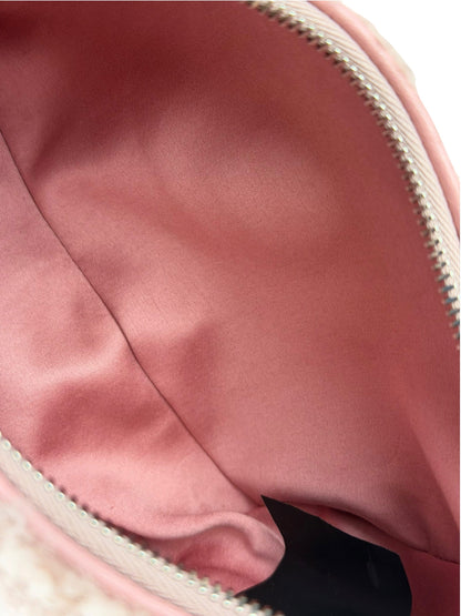 Miu Miu Pink Wool Teddy Two-Way Hobo Bag