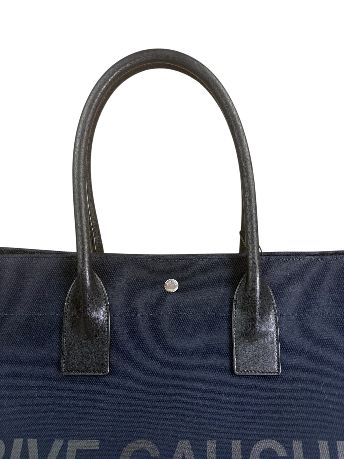 Yves Saint Laurent Navy/Black Leather Rive Gauche Tote