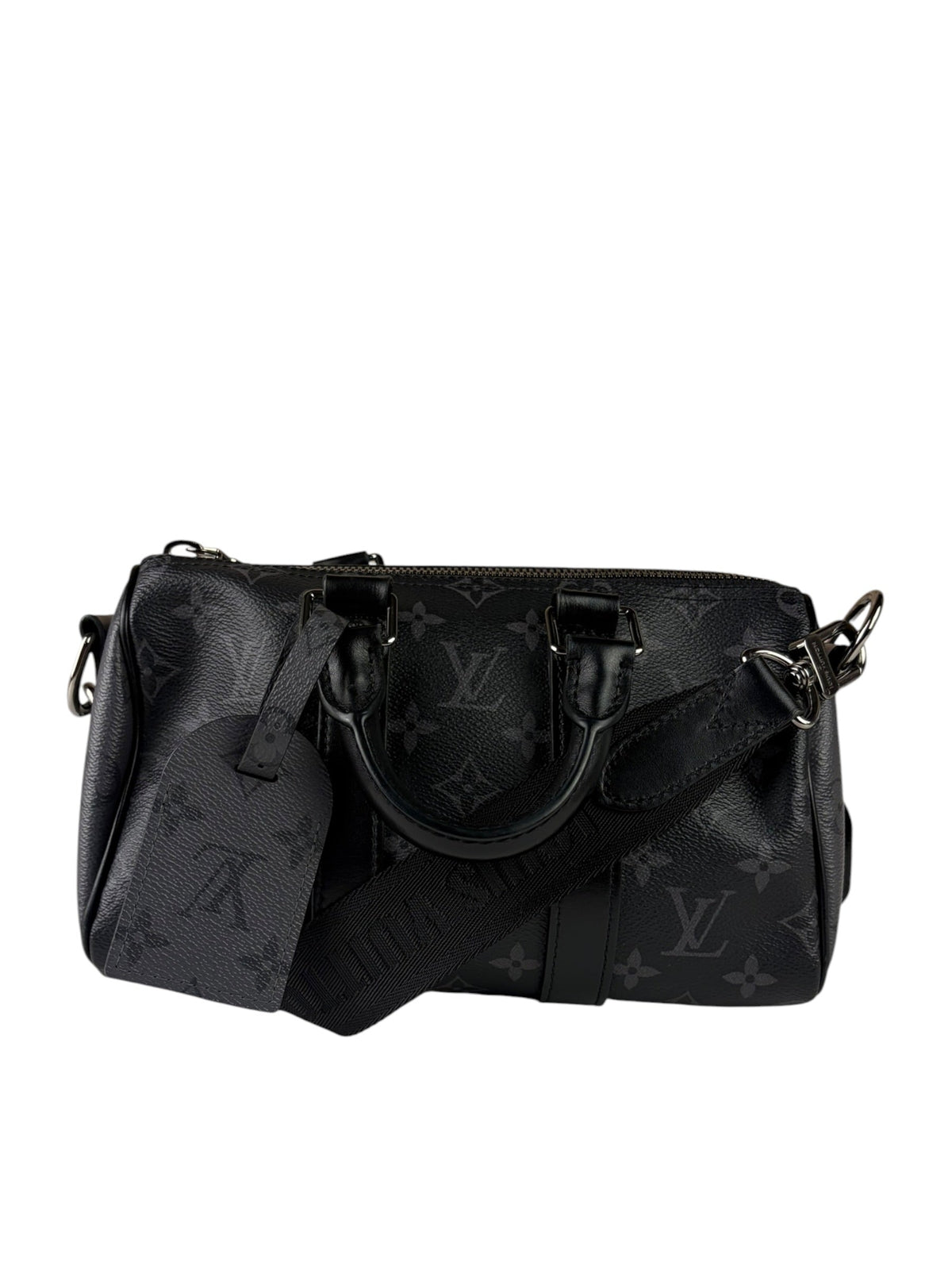 Louis Vuitton Grey Monogram Keepall Bandoulière 25
