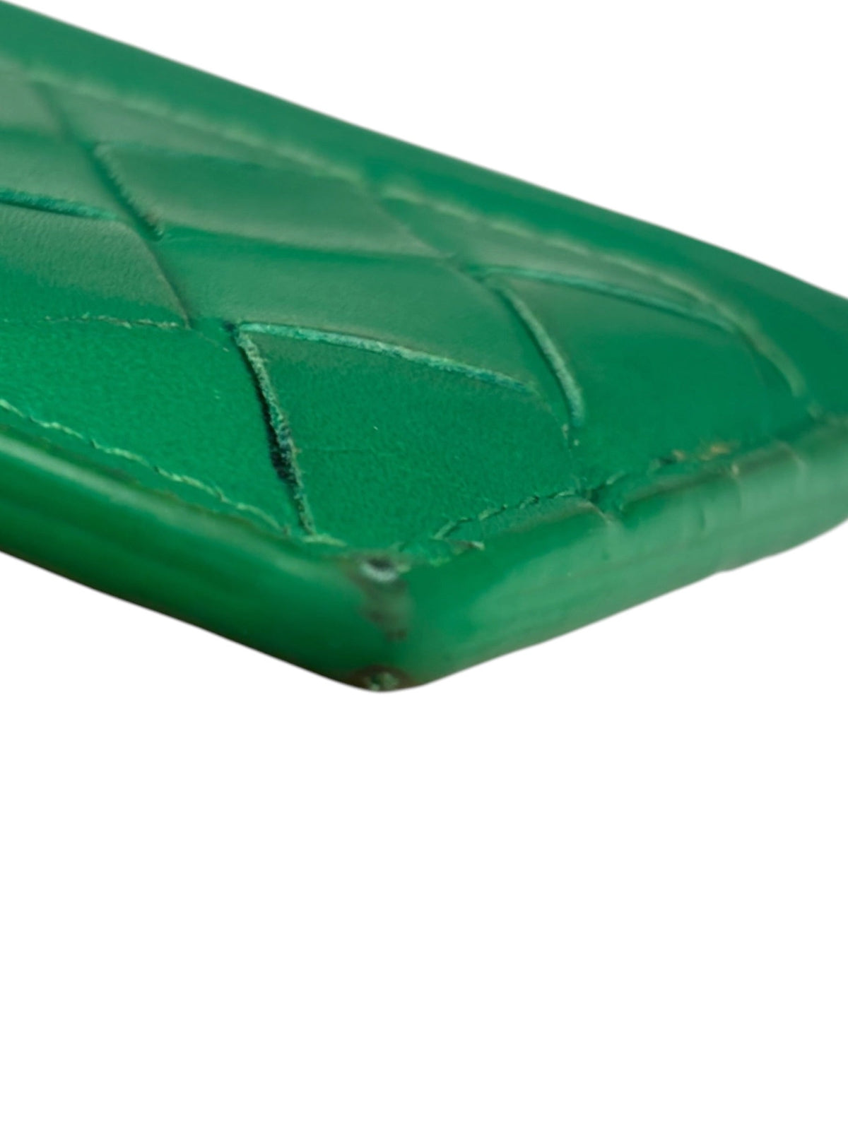 Bottega Veneta Green Intrecciato Card Holder